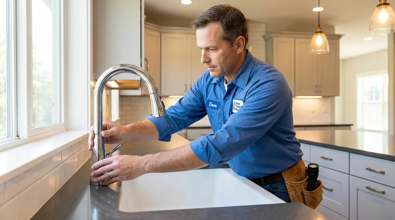 Kitchen faucet installation by Johns Plumbing LLC in Lovejoy