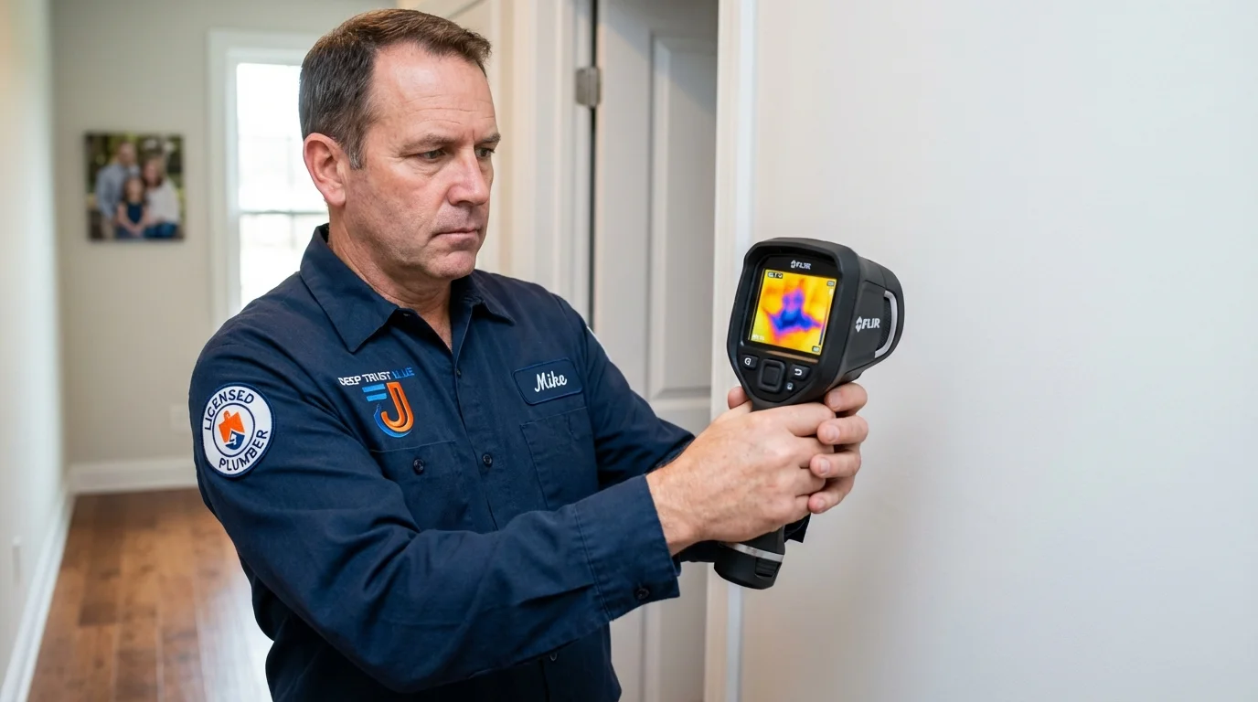 Thermal imaging leak detection by Johns Plumbing LLC in Lovejoy